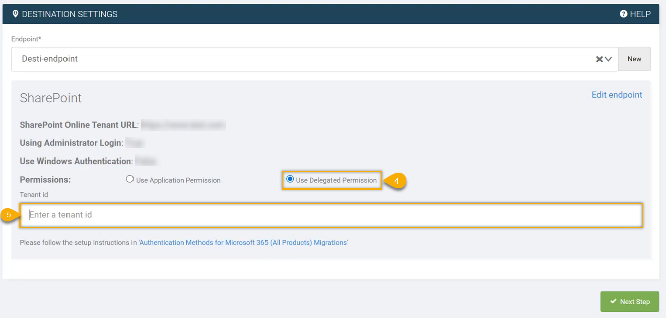 Tenant ID and Permission Selection.png